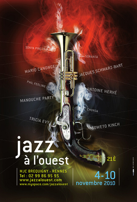 Affiche Jazz à l'ouest 2010