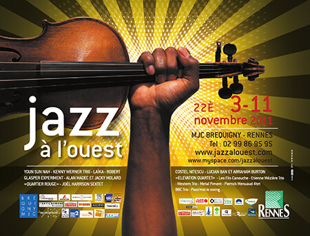 Affiche Jazz à l'ouest 2011