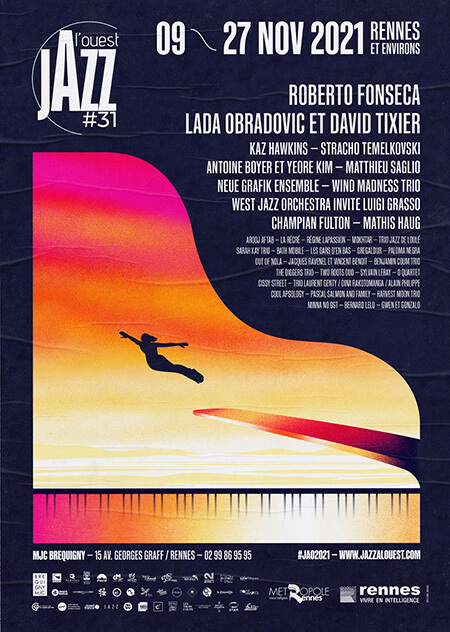 Affiche Jazz à l'ouest 2021
