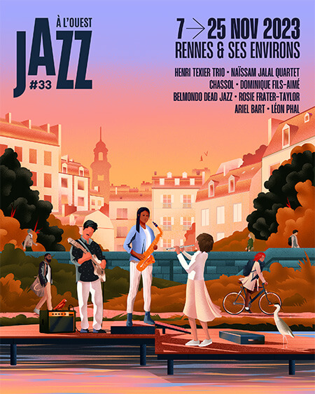 Affiche Jazz à l'ouest 2023